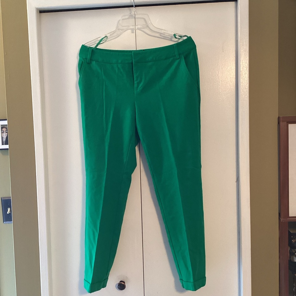 INC International Concepts Vibrant Green Ankle Pants